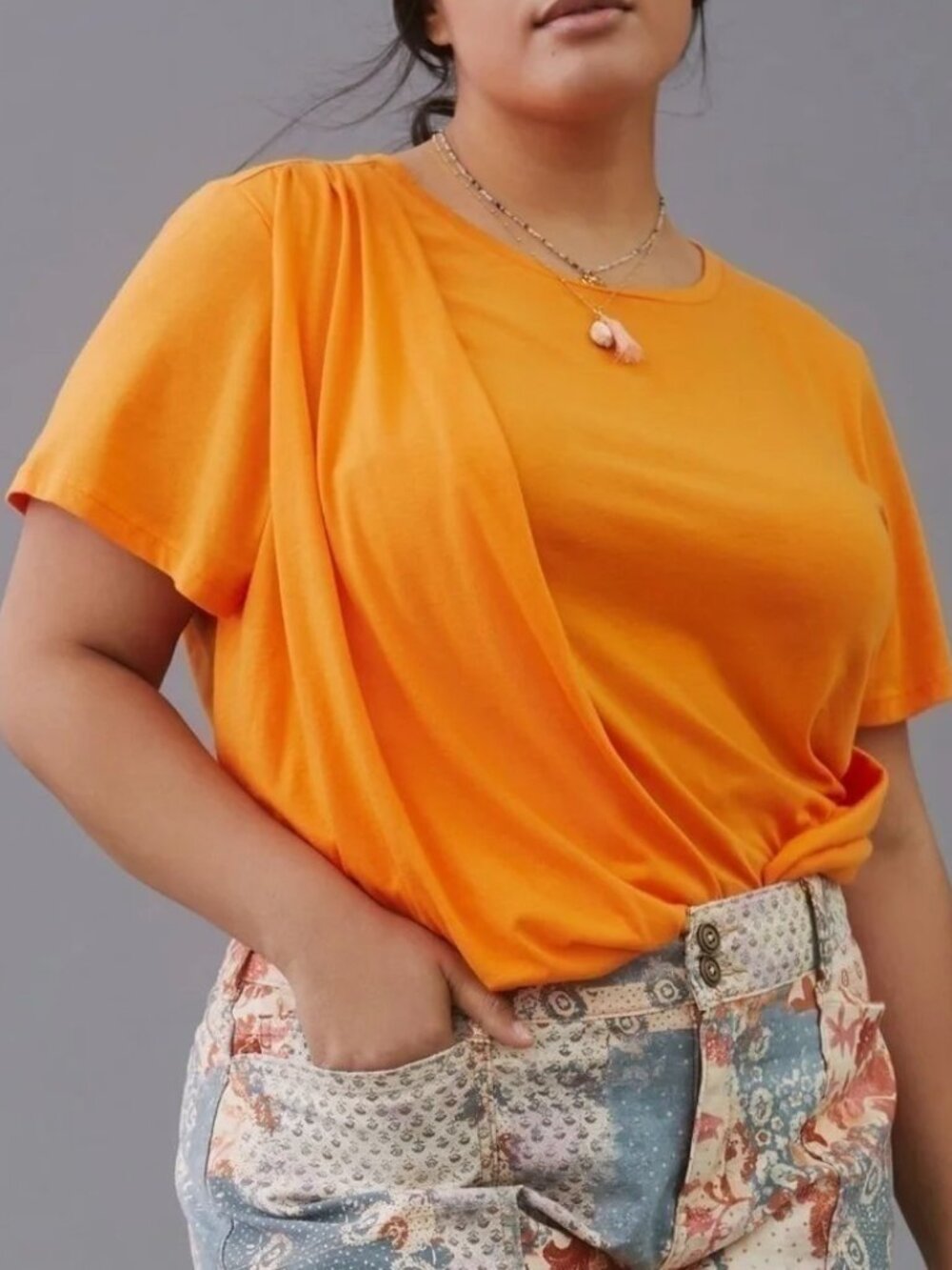 By Anthropologie Draped Tee